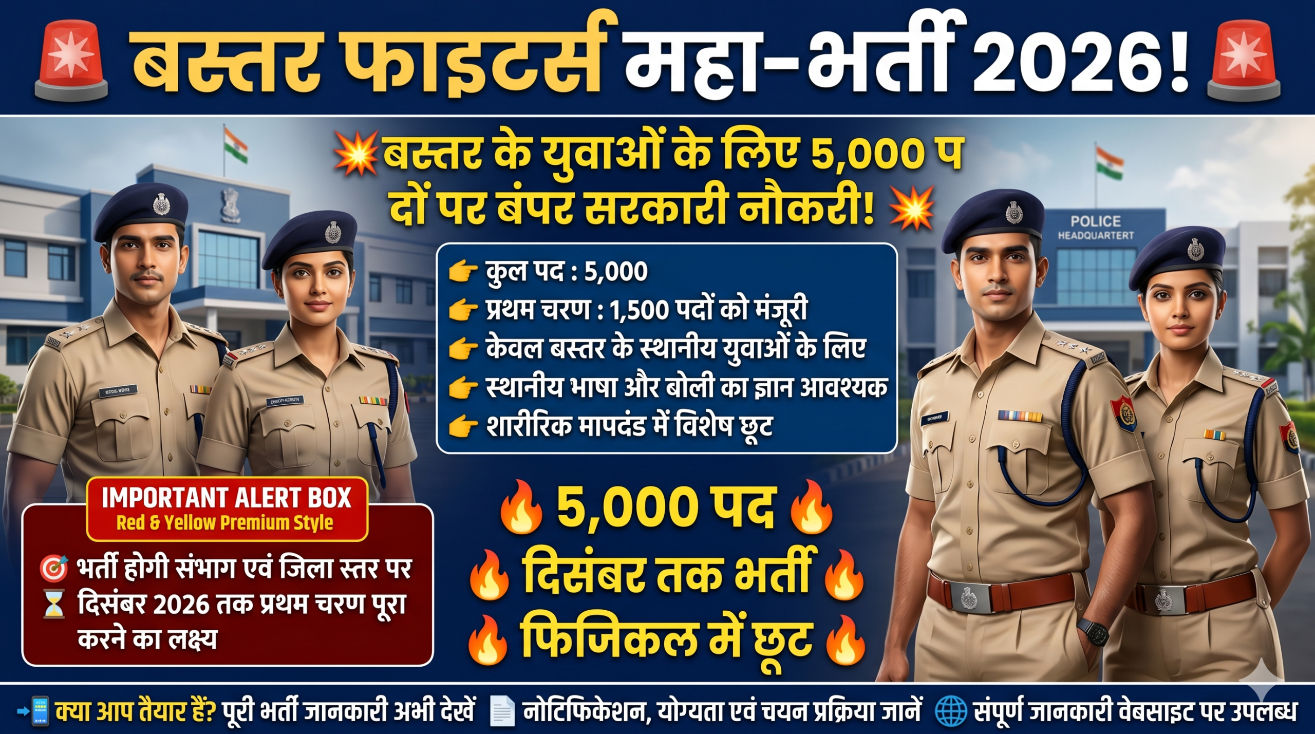 Bastar Fighters Vacancy 2026