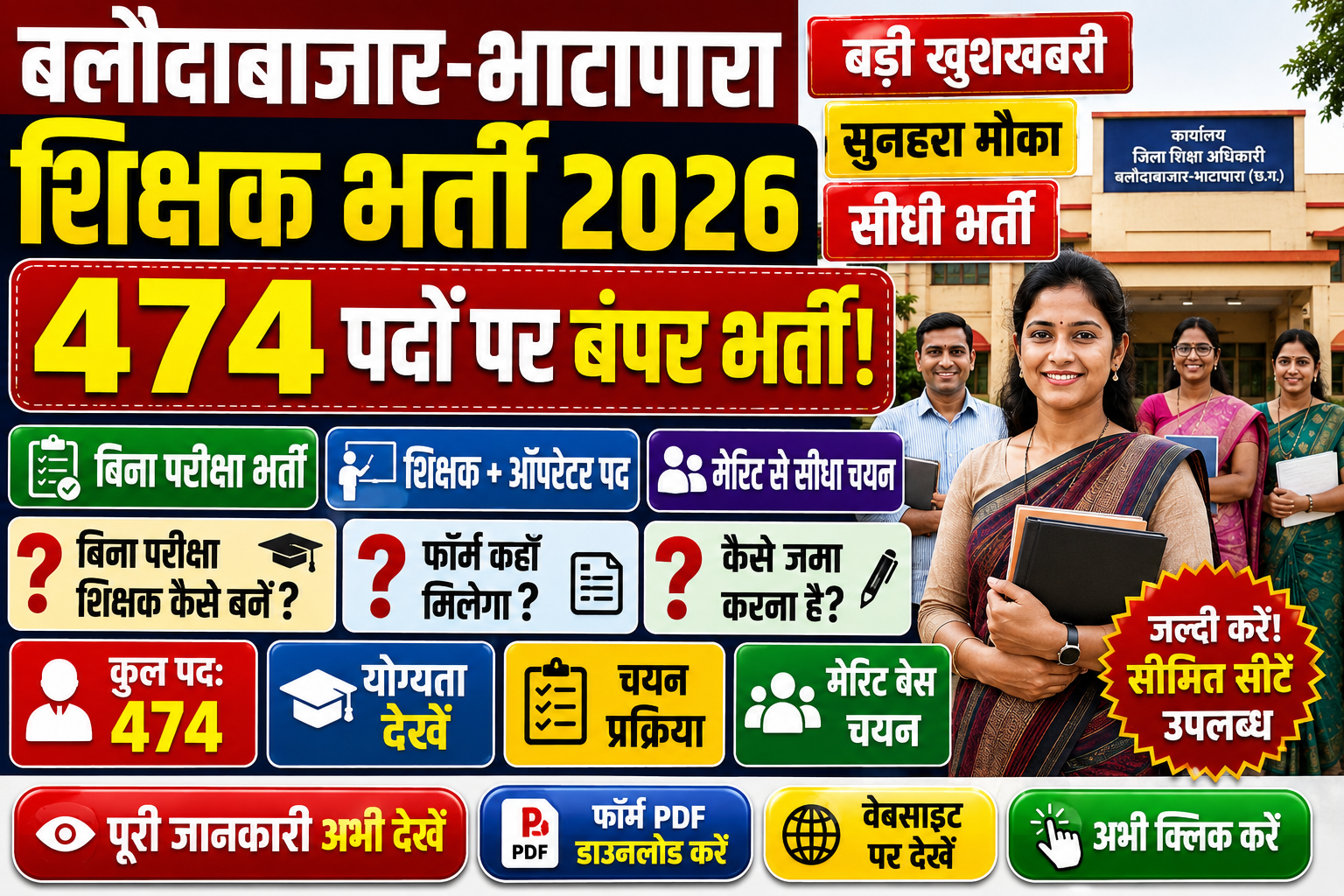 Balodabazar Teacher Recruitment 2026